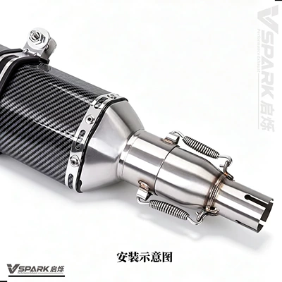 Motorcycle exhaust pipe – Motorcycle exhaust pipe modification: adapter