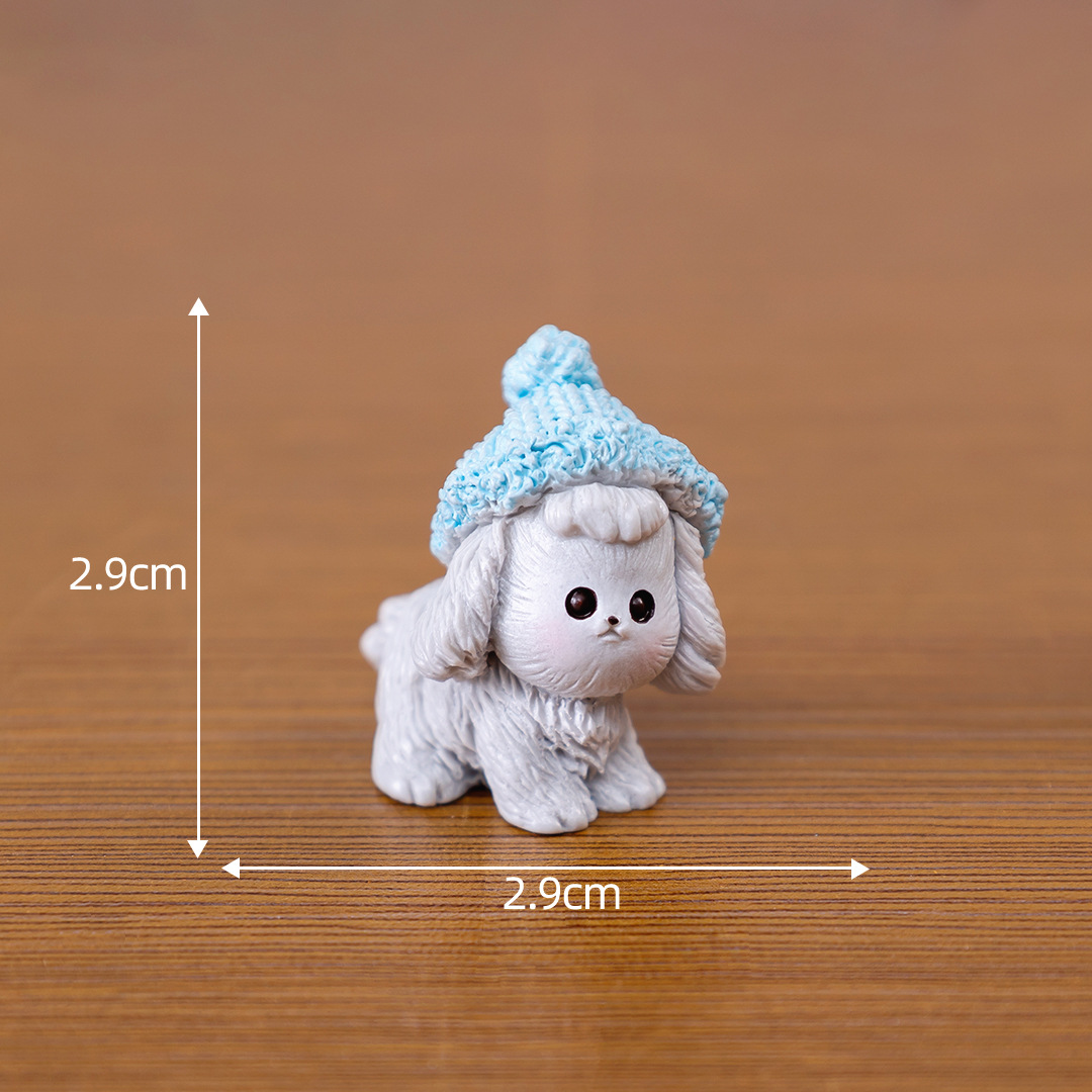 微景観創意かわいい子犬動物手作りブラインドボックスアクセサリー部品オフィスデスクトップミニ置物