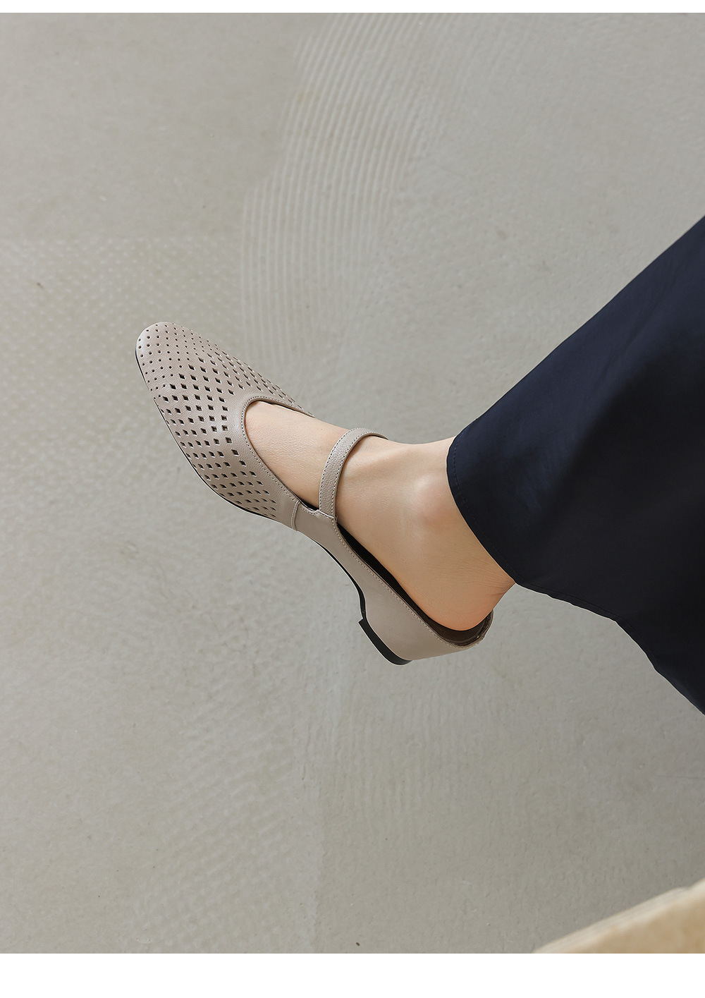 Sandal cao gót nữ hở mũi quai ngang gót 6 cm — đen chi tiết 20