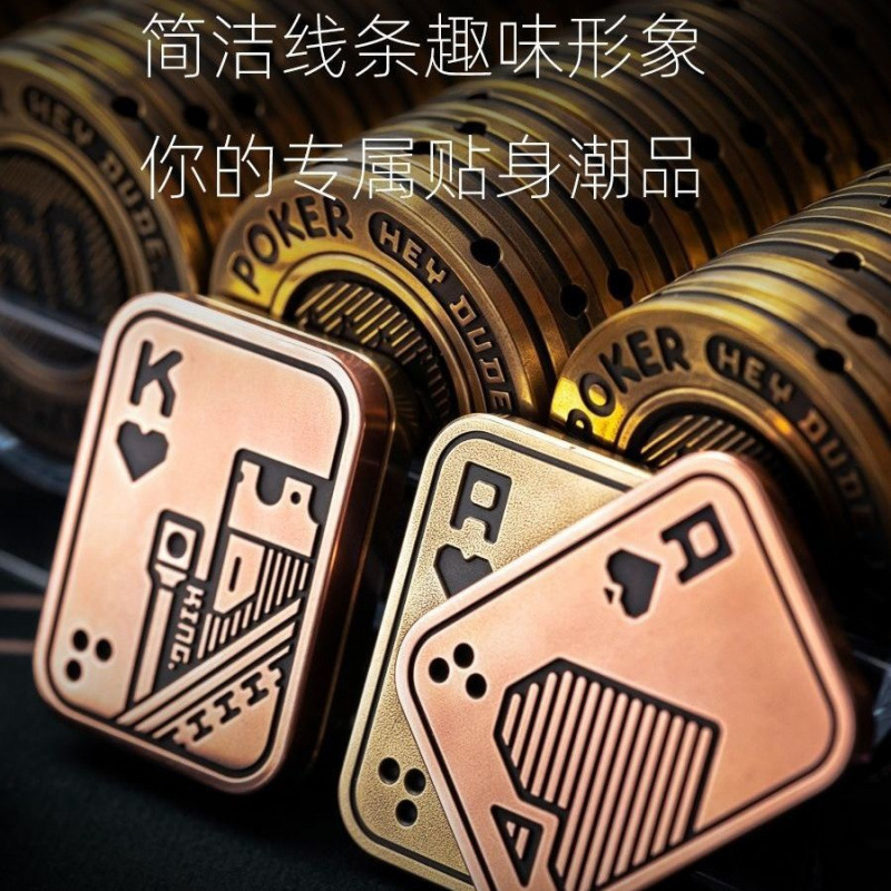 AK パチコインプッシュカード edc 減圧おもちゃフィンガージャイロサウンドウェーブ学生減圧ハンドピースブラックテクノロジーメタル|undefined