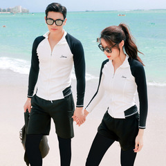Couple split wetsuit jellyfish suit snorkeling surfing swimsuit conservative sun protection sports trousers cross-border wholesale swimwear