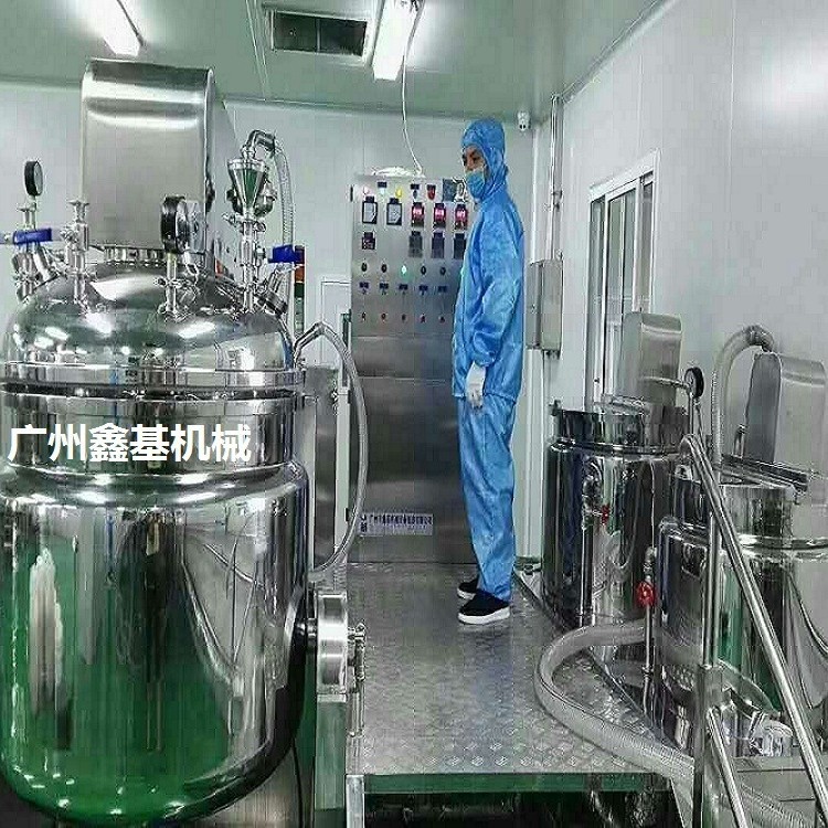 XJR护手霜均质乳化机设备 水乳膏霜高剪切乳化罐 升降式乳化机