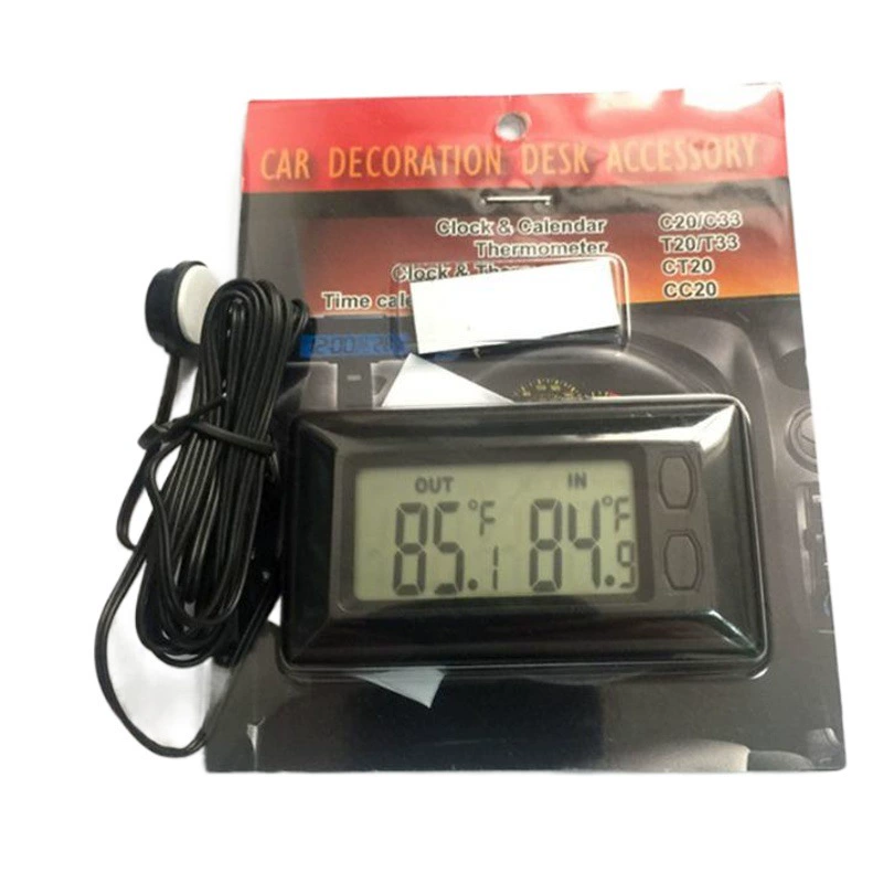 Внешняя торговля горячий автомобильный мини-термометр Автомобильный Термометр Внутренняя и наружная температура ЖК-дисплей с большим экраном