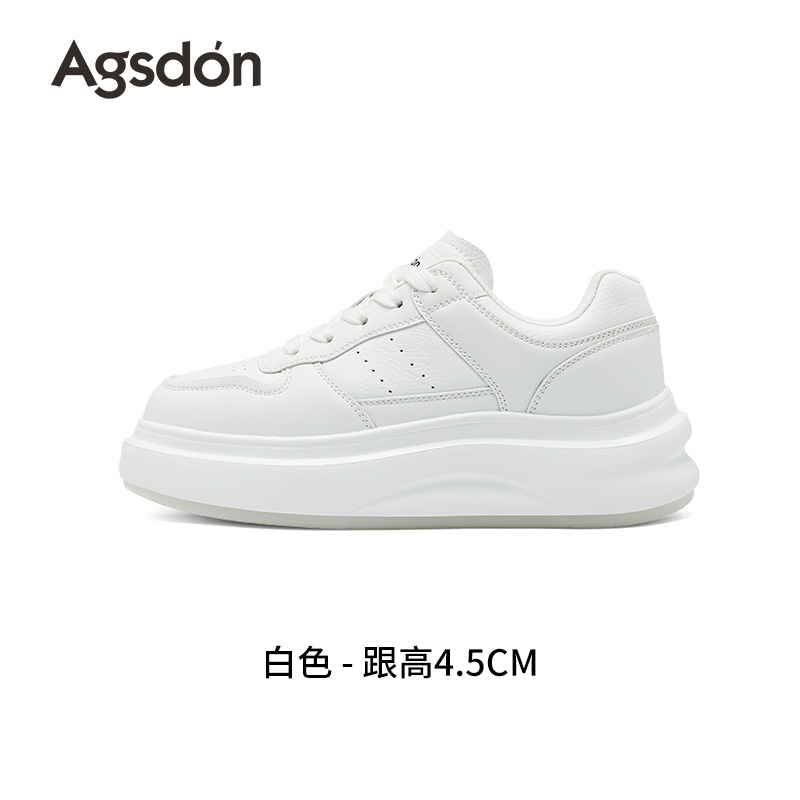 Zapatos de skateboarding de león 2026 nuevos zapatos de primavera de soleas gruesas de estudiantes pequeños zapatos blancos de 18 zapatos de zapato deportivo casual