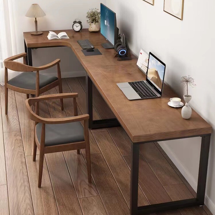 Strictly Selected Solid Wood Corner Desk L-shaped Computer Desk Desktop Home Wall Desk Bedroom Corner Office Desk