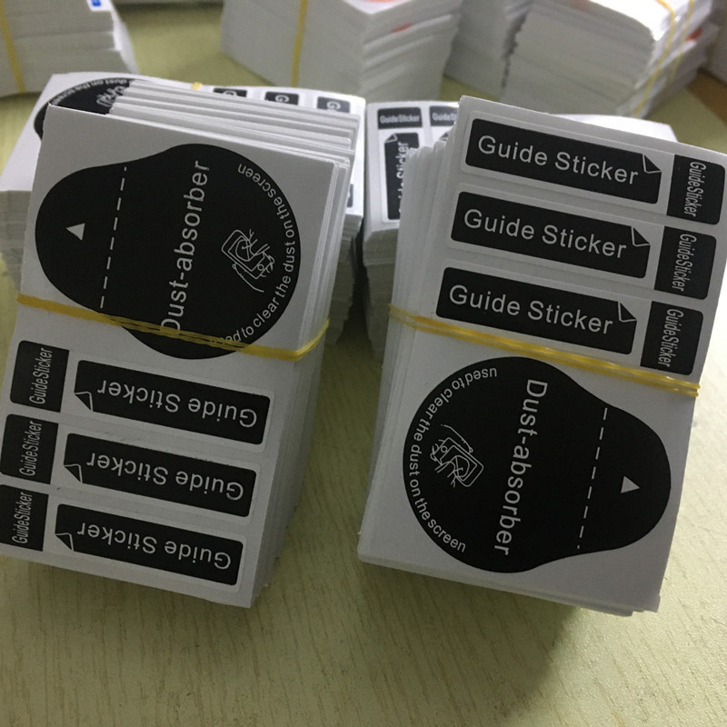 Black English dust removal sticker (43*75)mm