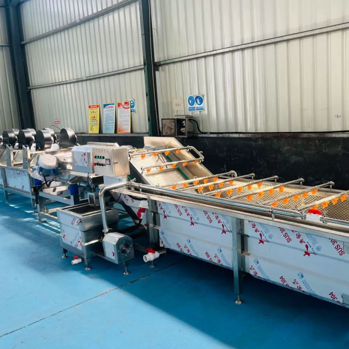 净菜加工清洗流水线果蔬成套设备各种蔬菜脱水鲜果连续自动脱水