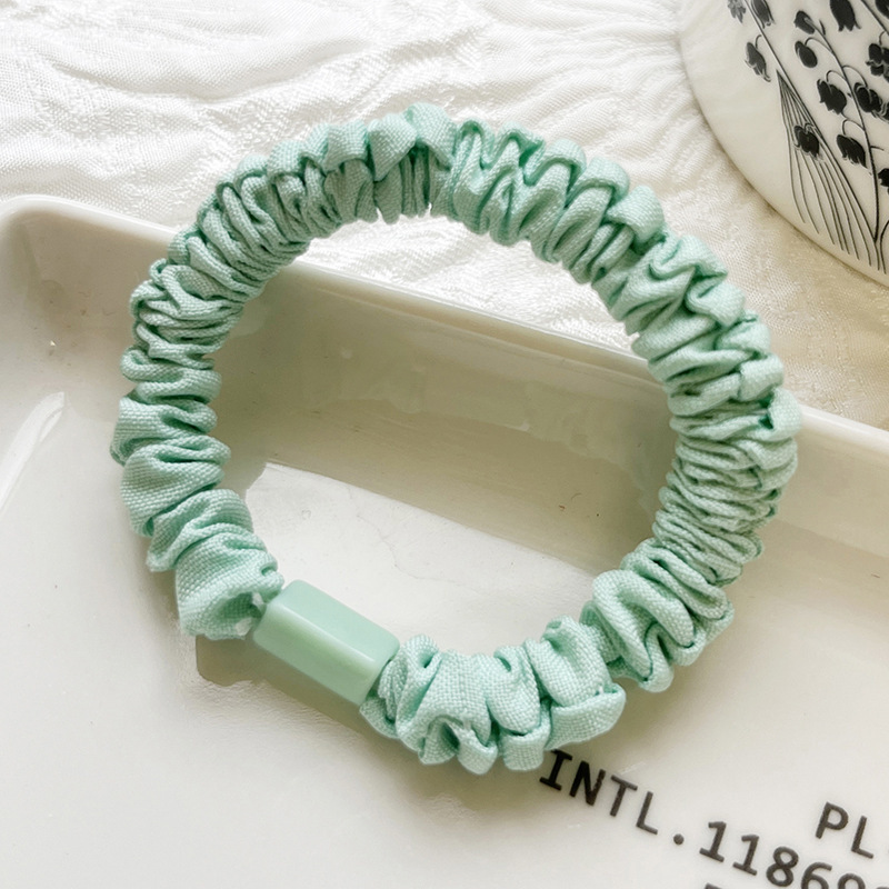 ヘアアクセサリー、韓国風ヘアゴム、細めゴムバンド、平型留め具、DIY、高弾性、爽やかでシンプル|undefined