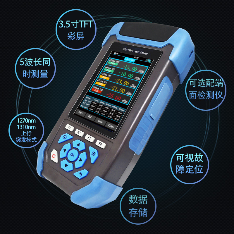 10G pon�⹦�ʼ�1270/1310/1490/1550/1577nm5����ͬʱ���meter