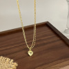 Small design necklace, advanced chain for key bag , accessory, light luxury style, 2023 collection, high-end, simple and elegant design, wholesale