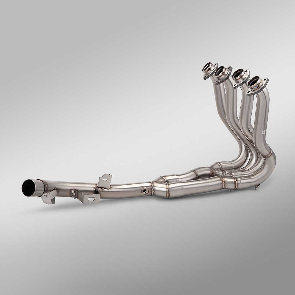 Motorcycle modification: Suitable for GSXR600 750 original diameter front exhaust pipe, connects to the original tail section