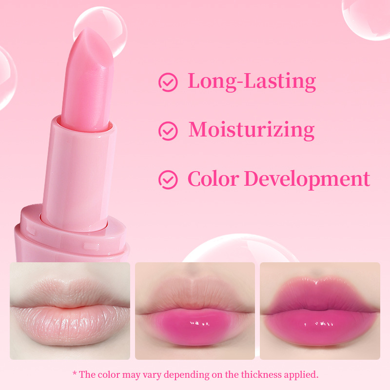 El lápiz labial transfronterizo de cambio de color es caliente, fácil de colorear, esmalte de labios humectante, no es fácil de tocar, lápiz labial de cambio de color duradero. image 4