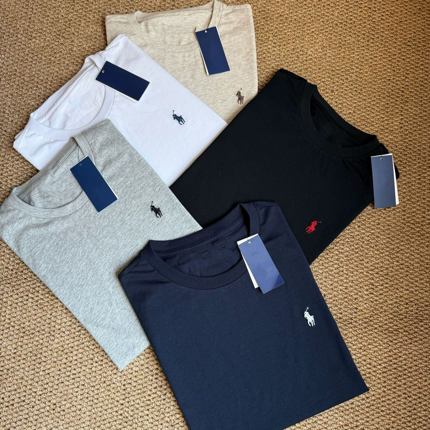 Мужская футболка с круглым вырезом и логотипом Raff Pony, повседневный деловой пуловер в парном стиле, летний топ с вышивкой