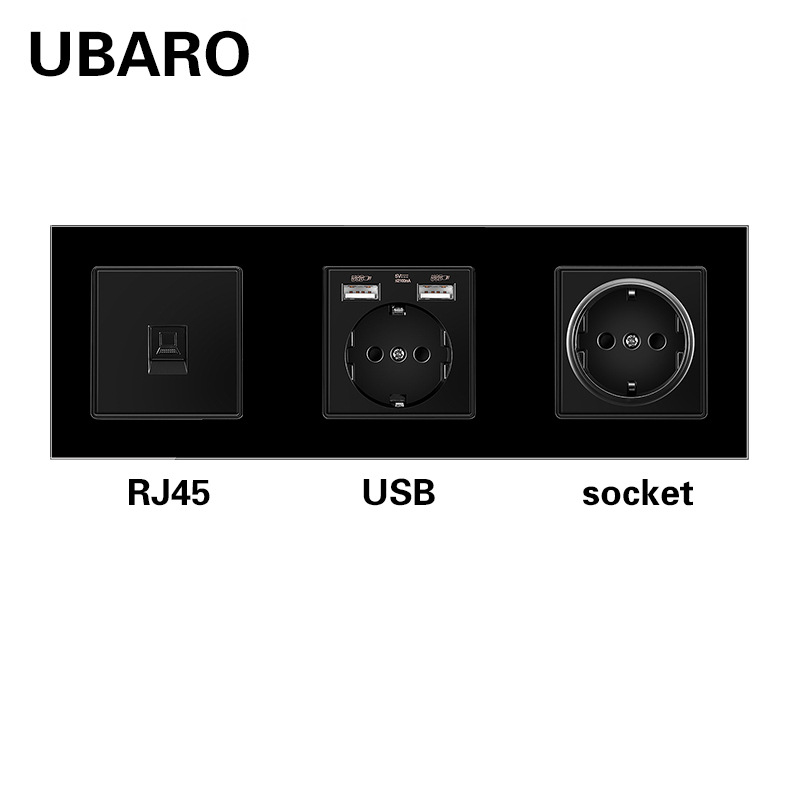 258 컴퓨터-USB 소켓-검정색