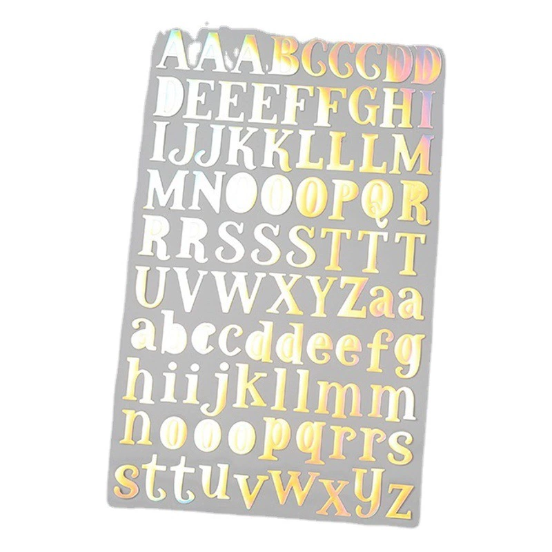 Оптовые наклейки с английскими буквами в стиле ins красочные цифровые наклейки для детей Декоративные наклейки для базового обучения в различных стилях