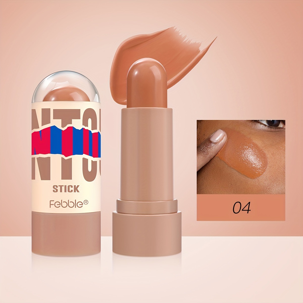 USHAS corrector de punto transfronterizo europeo y americano para cubrir manchas faciales, marcas de acné, ojeras, corrector FBC012