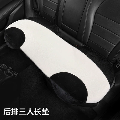 plush cartoon cute seat cushion – Universal seat cover - big-white-bear-three-person-long-pad-medium