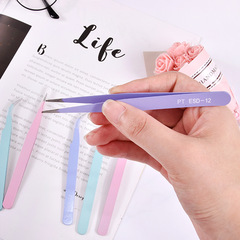 Special colored tweezers for handbags, stainless steel tweezers, macaron colored tweezers, DIY clips, stainless steel pink elbows