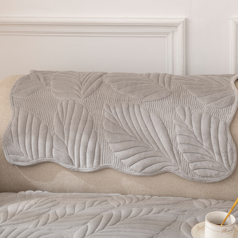 Funda de cojín de terciopelo de leche para sofá, antideslizante, estilo nuevo 2025, funda completa de tela simple y moderna, venta al por mayor transfronteriza