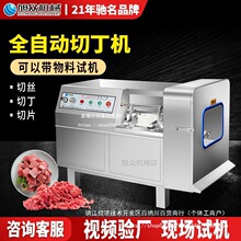 批发旭众商用切丁机多功能猪肉切片机食堂大型全自动鲜肉冻肉切丁