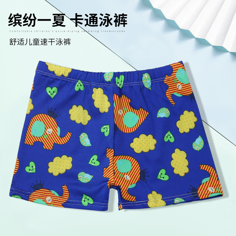 Bañadores de natación para niños moda dibujos animados impresos troncos de natación para niños playa para niños de secado rápido transpirable Boxer pantalones cortos de natación al por mayor