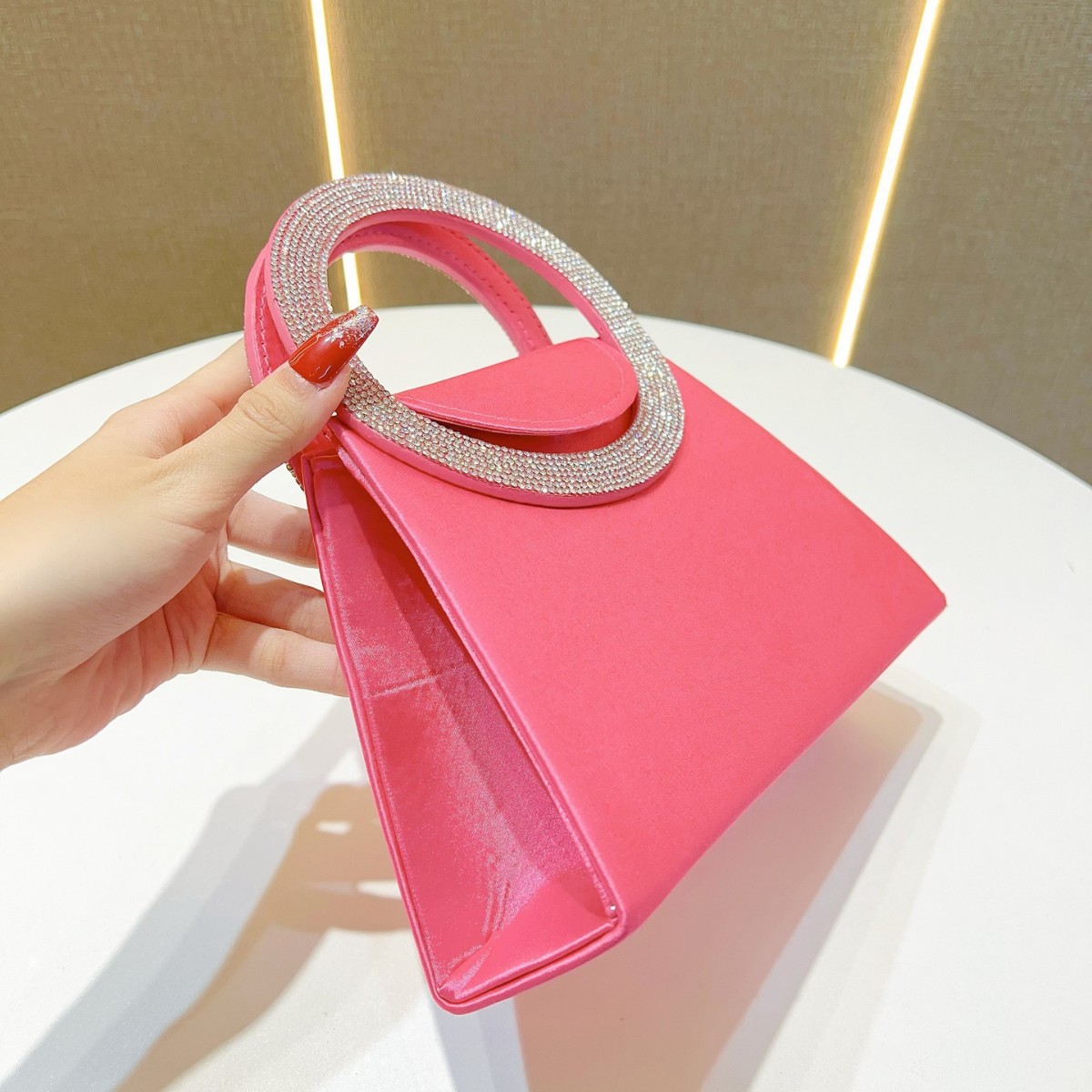 Borsa da sera donna con strass borsa a tracolla brillante_voghion.com