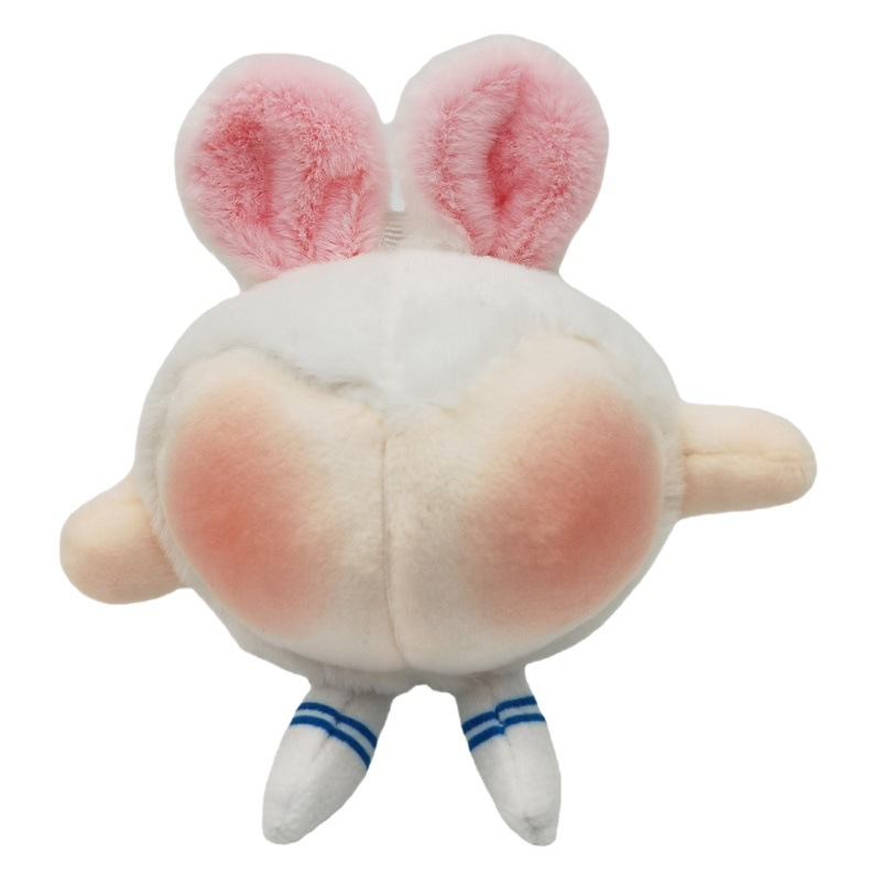 Colgante de peluche de conejo con forma de naranja, lindo y peculiar, transfronterizo, pequeño, para bolso, regalo de máquina de garras.