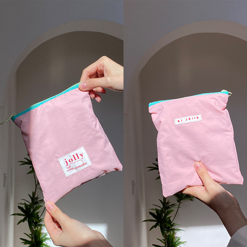 수직 동전 지갑 핑크