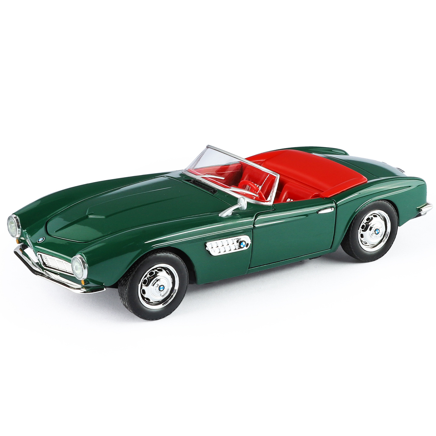 1: 24 BMW 507 aleación modelo de coche retro Echo sonido y luz colección de juguetes para niños