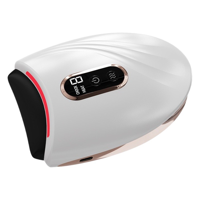 Elevación de la tabla de raspado de piedra eléctrica facial Meridian raspado cara belleza instrumento hombro y cuello masaje vibración calefacción raspado instrumento