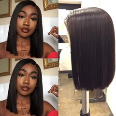 2*6 lace bob super double drawn 前蕾丝波波头直发BoBo蕾丝头套