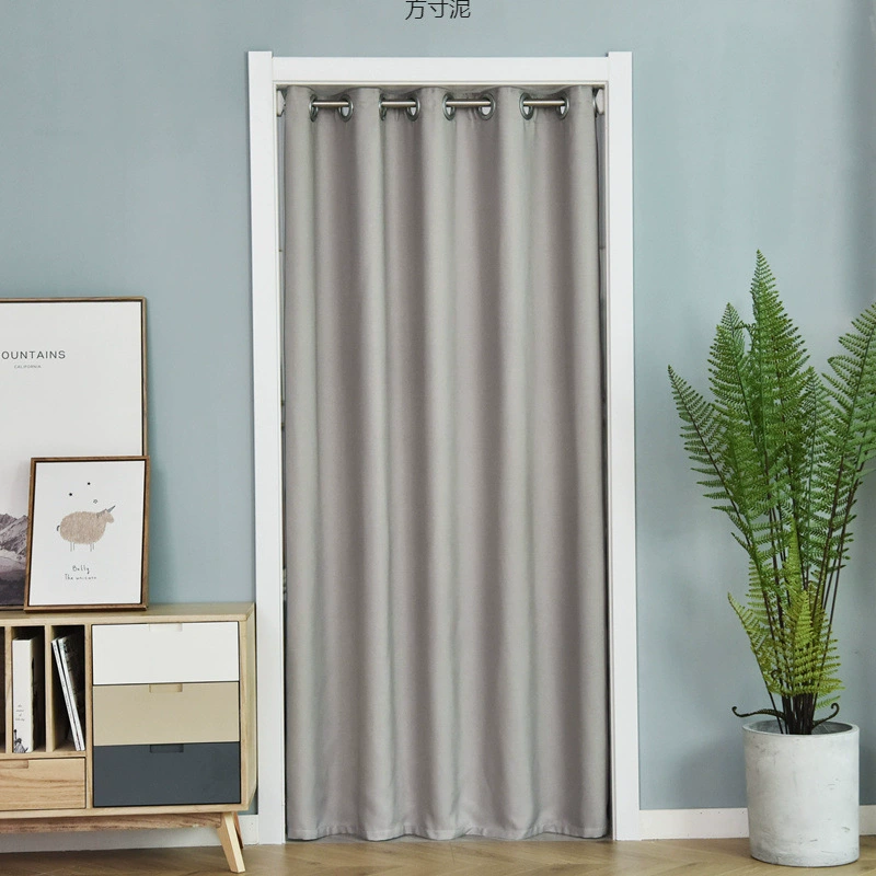 Дверная занавеска без проколов Теплоизоляционная затемненная занавеска Кондиционер ветровая спальня кухня цельное шторка ветрозащитная бытовая утолщенная фабрика