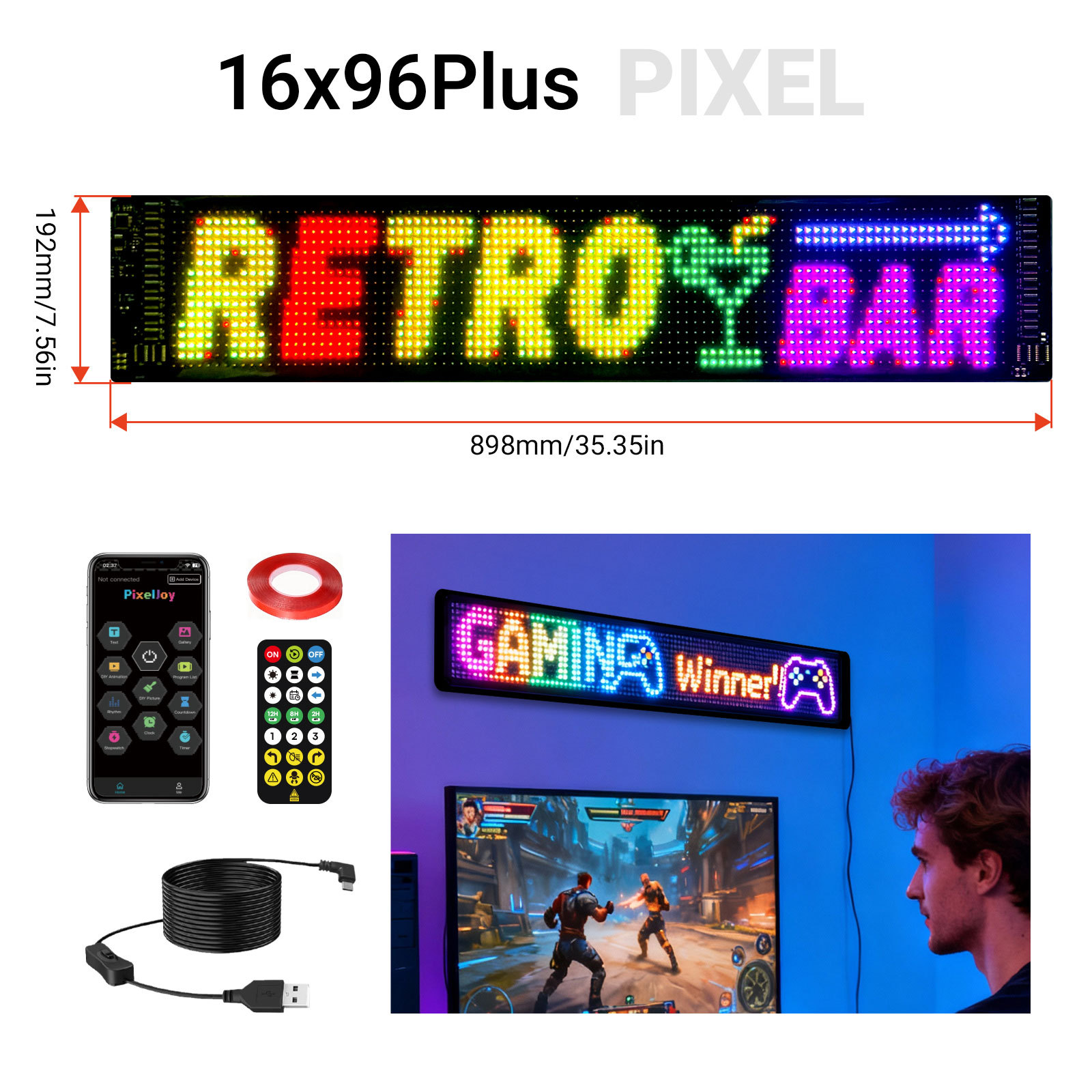 Fabricante mayorista LED vehículo flexible pantalla de control remoto Bluetooth APP pantalla de publicidad inteligente pantalla de visualización de ojos de demonios