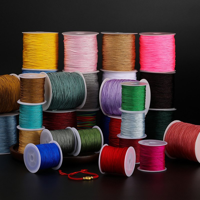 Jade Thread 1mm Bracelet Rope Non-Elastic Diy1.5Mm Rope Braided Handmade Jade Thread Beaded Rope Wholesale