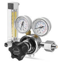 实验YQBL-731L双表氮气减压器带流量计压力可调节标气氢气氧气co2