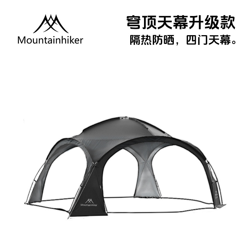 Mountain Customer Outside Tent Camping Sunshade Sunscreen Camping Equipment Weatherproof Tent Zipper Dome Sky Curtain