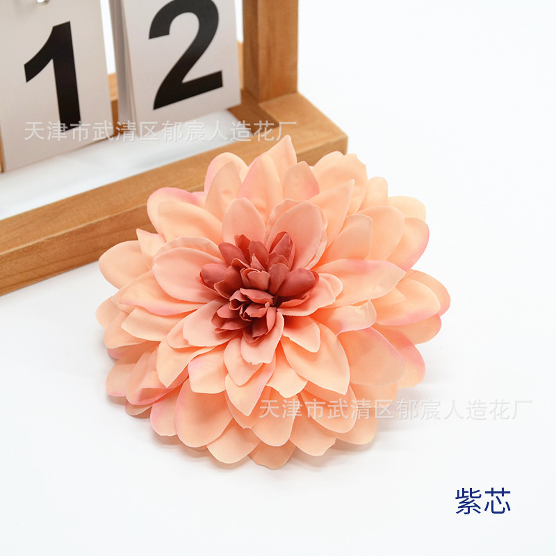 Pintura al óleo de flores de crisantemo simulación de flores de crisantemo de crisantemo DiDi sombrero sombrero de sol decoración flor caja de flores image 13