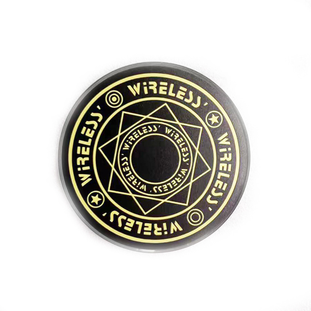 Cargador Inalámbrico Circular Grande para Escritorio, Carga Rápida para Teléfono Móvil con Efecto de Sonido, Bandeja Redonda para Productos, Fabricante Mayorista