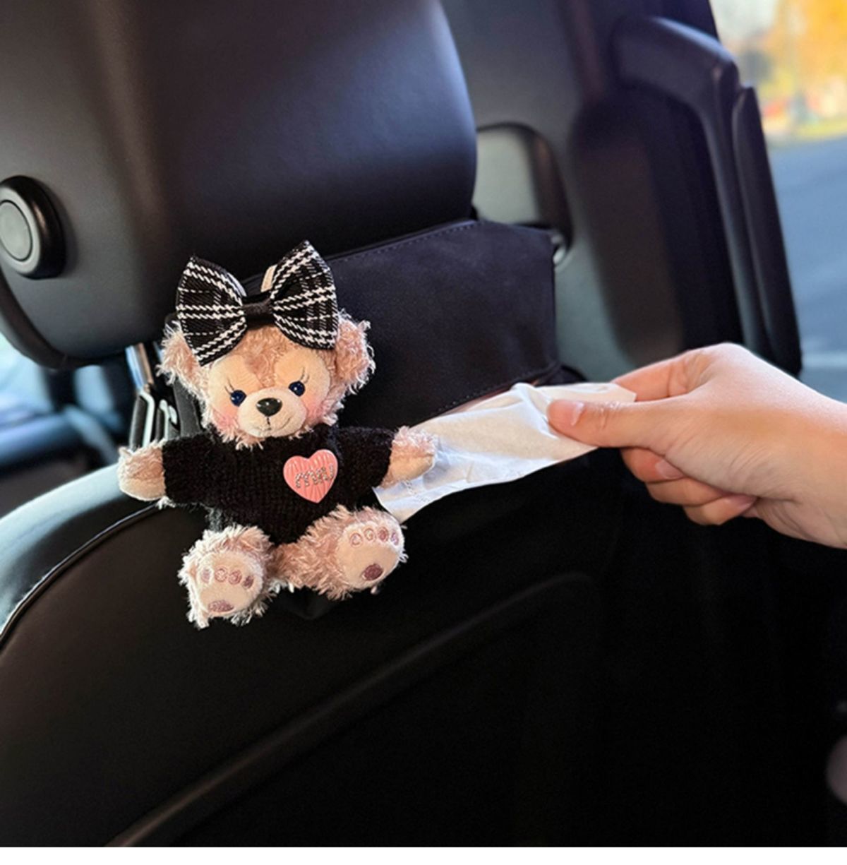 Shirley Mei Car Tissue Box Tissue Box 2025 New Car Rear Headrest Hanging High-End Hanging Bag for Women