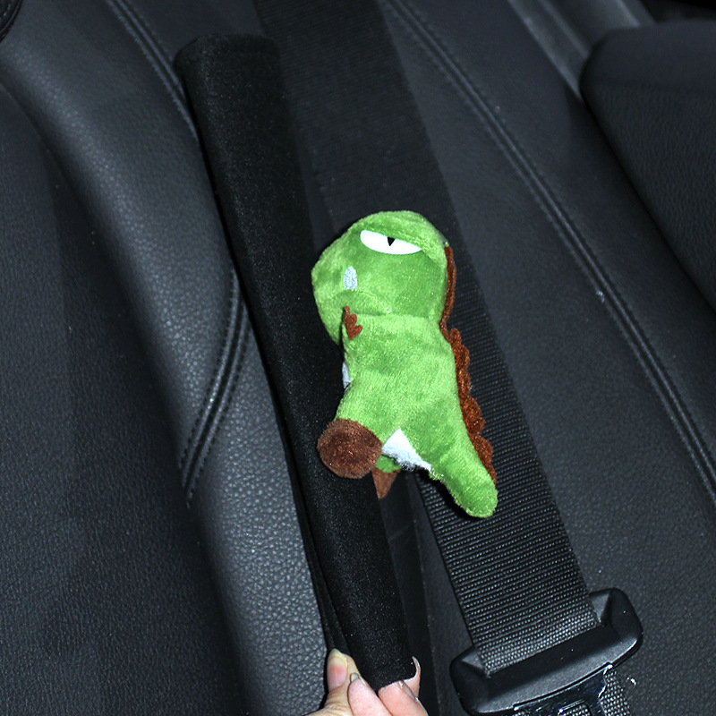Cartoon Car Seat Belt Shoulder Protector, High-End, Cute, Plush, Anti-Strangle, Soft Car Decorative Shoulder Protector