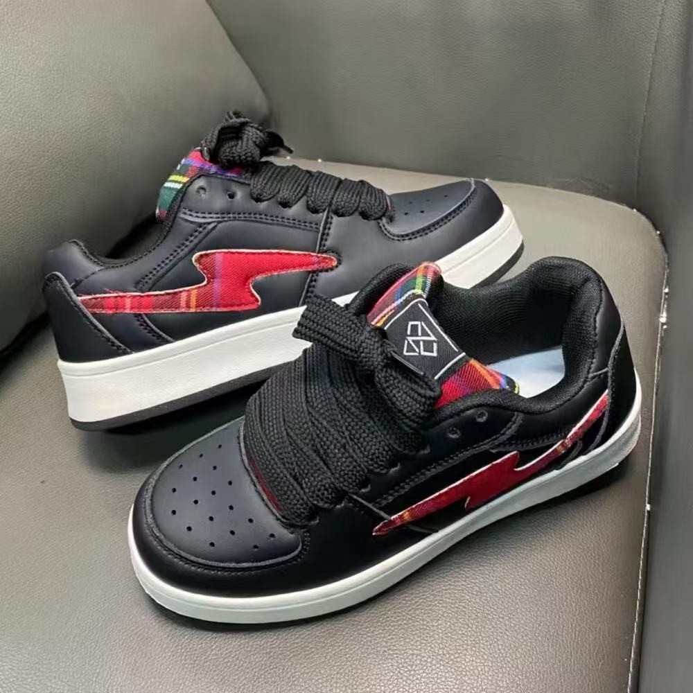 2025 original negro gordo pan retro deportes y ocio marea nacional pareja todo-fósforo zapatillas para hombres y mujeres con el mismo estilo ultraligero