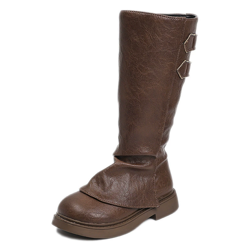 Demi-season ethnic children's school high boots, ethnic style