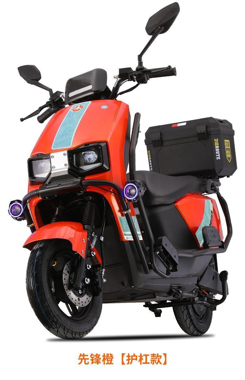 Long-Distance Running King Daniu 96V 3000W Dual Disc Brake Electric Scooter Battery Bike for Men and Women 72V Pedal Electric Motorcycle