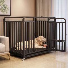 大型犬、中型犬、小型犬用トイレ付き犬ケージ、屋内ゴールデンレトリバー、ラブラドール、家庭用犬ペットケージ