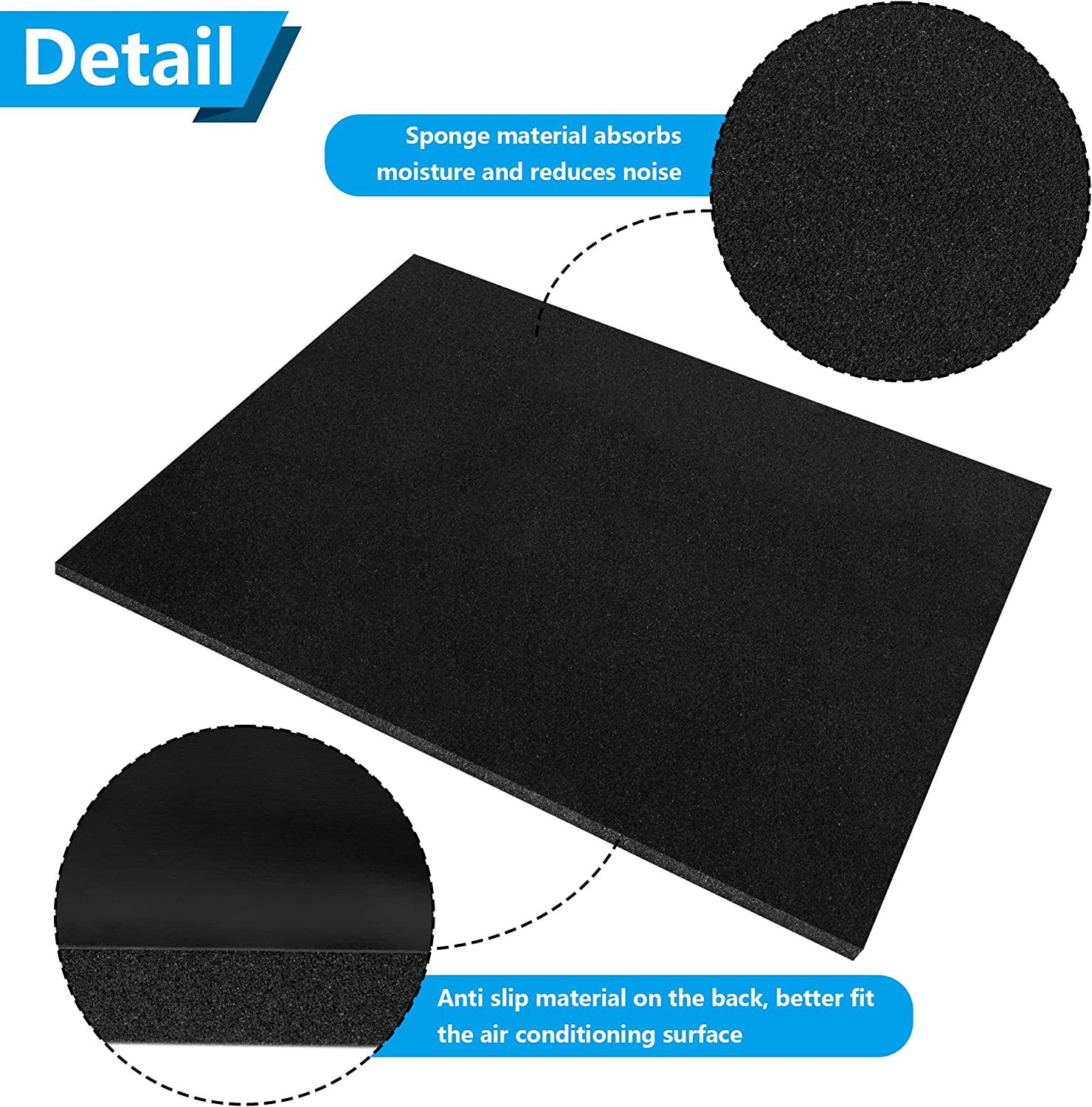 空调外机防噪垫 外机防噪垫 防噪垫 空调外机下雨噪音垫 防噪音垫