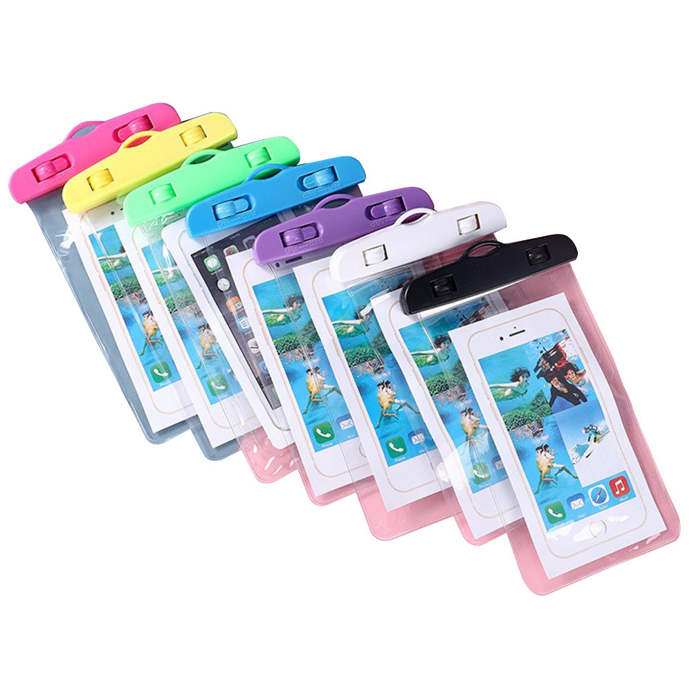 Transparent mobile phone protection PVC, waterproof bag for swimming, waterproof strap, touch screen