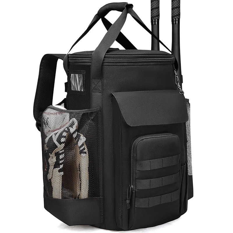 Cross-Border Baseball Bucket Bag with Non-Slip Bottom, Multiple Pockets for Storing Bats, Gloves, Scoreboard, and Coach Accessories