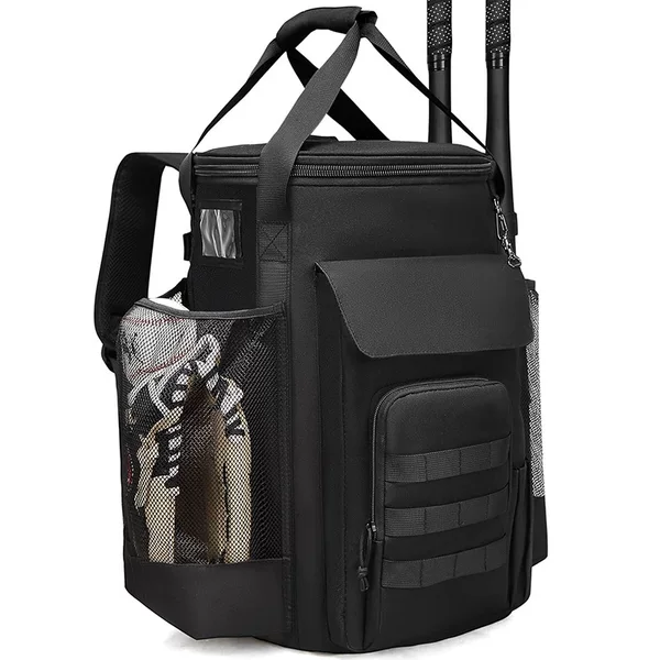 Cross-Border Baseball Bucket Bag with Non-Slip Bottom, Multiple Pockets for Storing Bats, Gloves, Scoreboard, and Coach Accessories