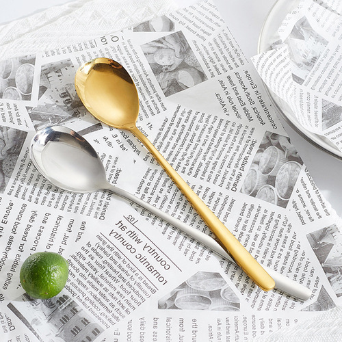 Korean 304 stainless steel spoon chopsticks set household tableware solid flat chopsticks spoon hotel hollow square chopsticks