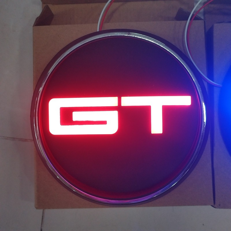 Gt Luminous Tail Emblem Suitable for Mustang Gt Modified Tail Emblem Led Luminous Decorative Emblem Non-Destructive Installation